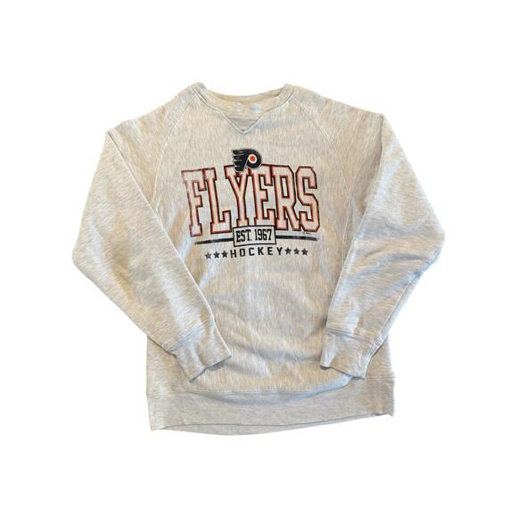 Philadelphia Flyers Gray NHL Sweatshirt Men’s Medium Vintage Inspired - Picture 2 of 9